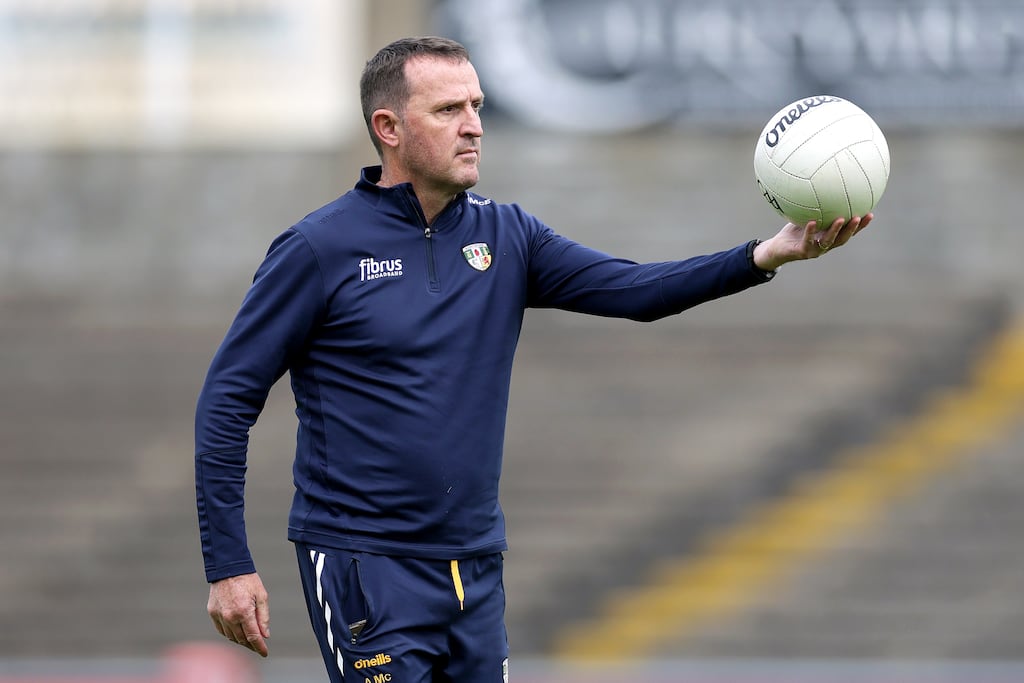 Andy McEntee, once the main man at Antrim, is one of many former managers to have taken up a coaching job recently, in his case with Monaghan. Photograph: Laszlo Geczo/Inpho