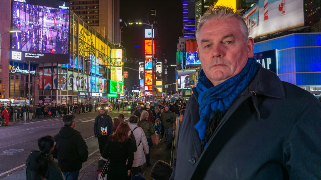 In a special edition of Iniúchadh TG4, Trump agus na Gaeil, Kevin Magee travels to New York to hear the views of the Irish American community living there as the Donald Trump presidency enters another year. Photograph: TG4