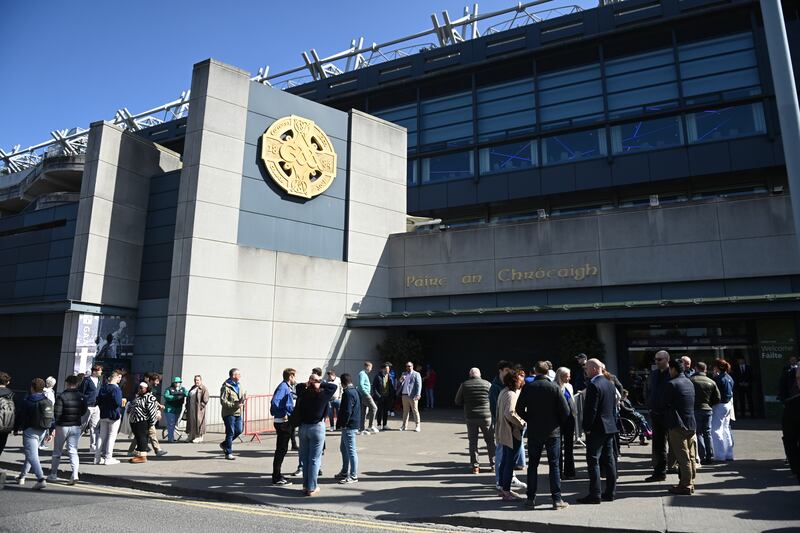 Fans starting to arrive at Croke Park earlier in the day: Photo: Charles McQuillan/Getty Images
