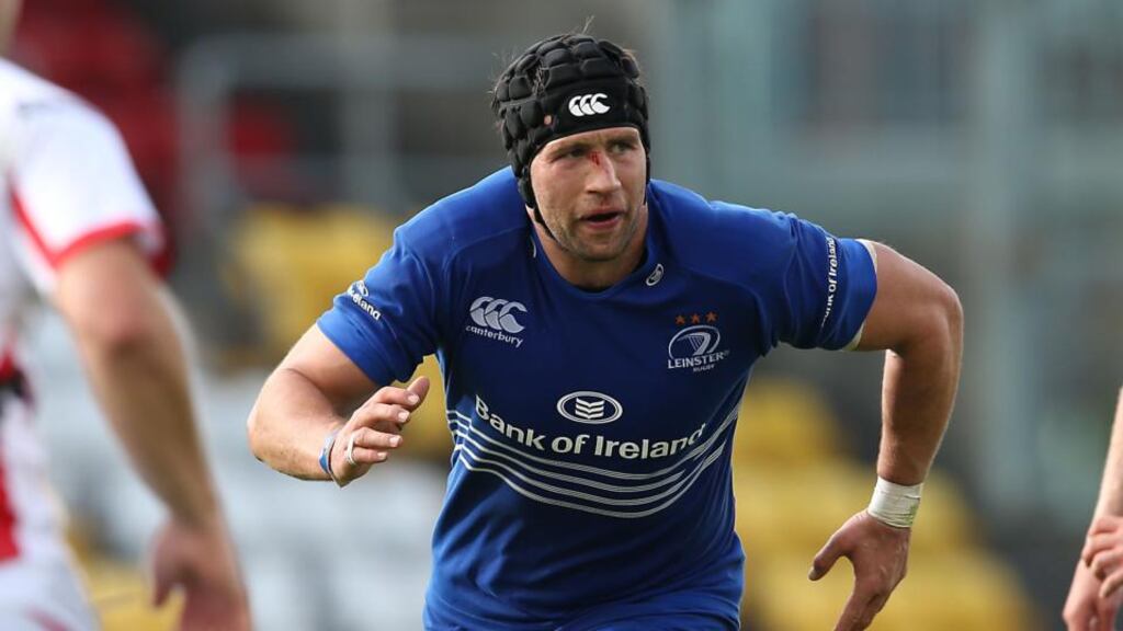 Leinster’s Kevin McLaughlin: “Every opportunity I get now to play I’m going to be unbelievably hungry.” Photograph: Billy Stickland/Inpho
