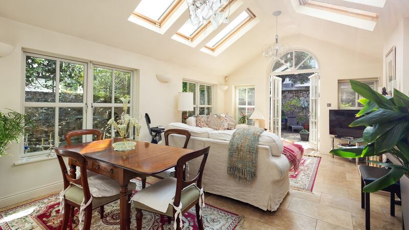 The owners added a bright extension 13 years ago