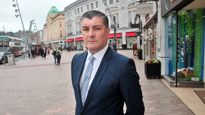 Retailer Eddie Mullins of Fitzgerald Menswear  said it felt as if Cork City Council was causing ‘death by a thousand cuts’ with the introduction of the scheme. Photograph:Daragh Mc Sweeney/Provision