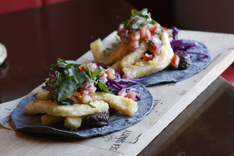 Calamari taco