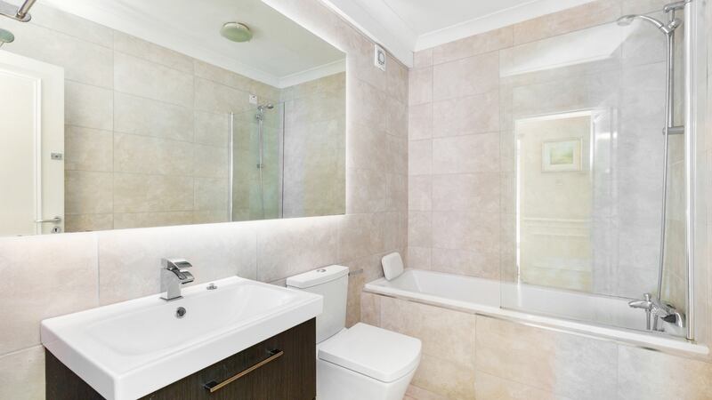 One of two newly-appointed bathrooms