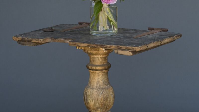 Cellar table made with reclaimed wood from Guinness’s Brewery (€480).