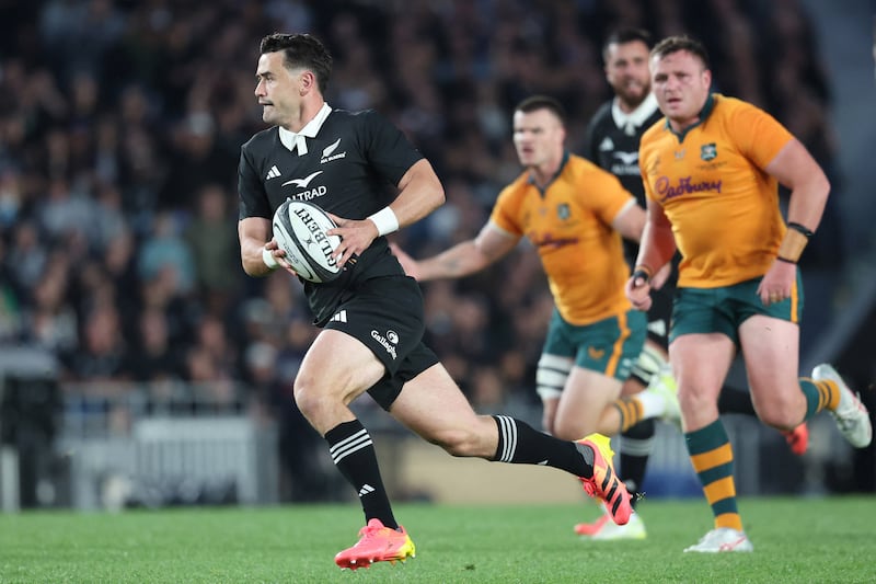 New Zealand's Will Jordan in action against Australia. Photograph: Michael Bradley/AFP via Getty Images