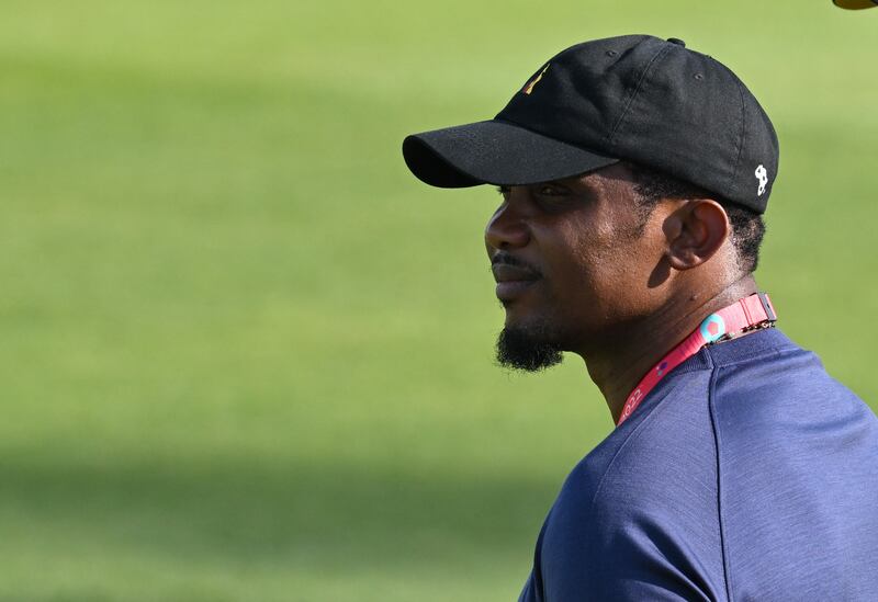 Cameroon's Football Federation president Samuel Eto'o. Photograph: Issouf Sanogo/AFP via Getty