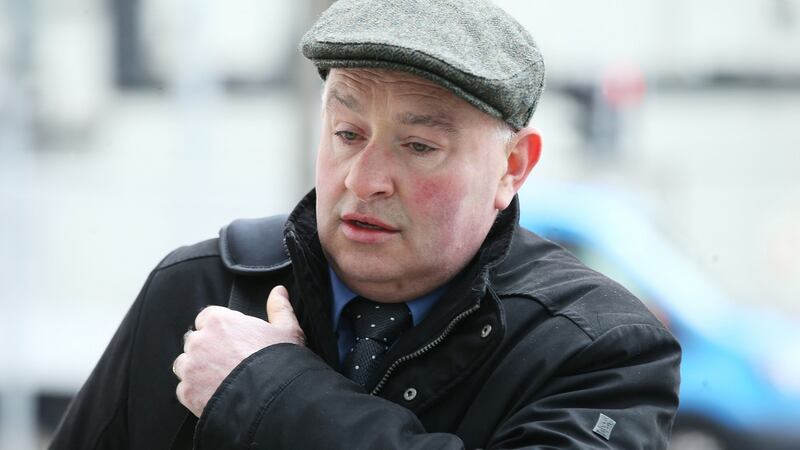 Patrick Quirke (50), of Breanshamore, Co Tipperary, who is charged with the murder of  Bobby Ryan (52) at an unknown location on a date between June 3rd 2011 and April 13th 2013.  He has pleaded not guilty. Photograph: Collins Courts