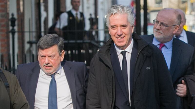 (From left) FAI president Donal Conway and FAI executive vice preseident John Delaney. Photograph:  Collins