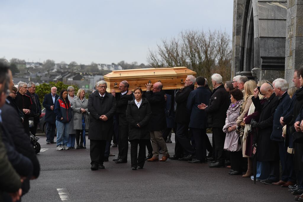 The funeral of Brian Crowley took place at St Patrick's Curch, Bandon, Co Cork, on Monday. Photograph: Michael Mac Sweeney/Provision