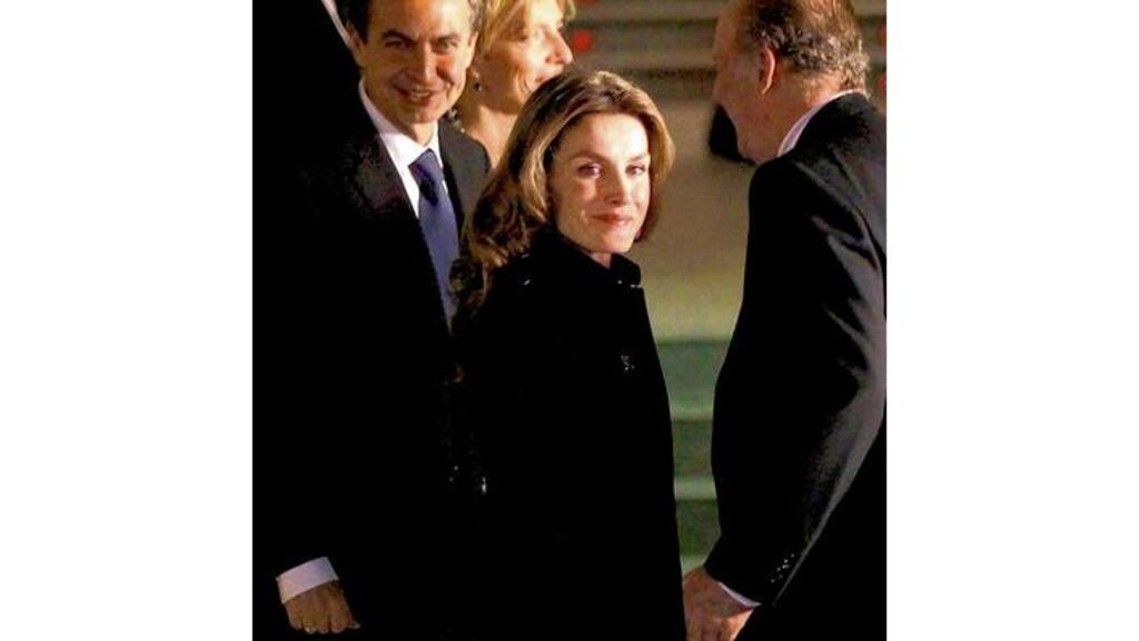 Spains Princess Letizia arrives for a ceremony to mark the beginning of the Spanish presidency of the European Union, at Madrids Royal Theatre yesterday. Photograph: Juan Medina/Reuters