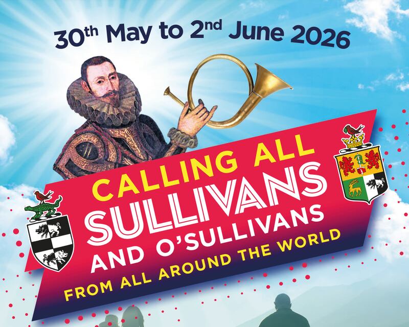 The flier for the Sullivan and O'Sullivan clan gathering.