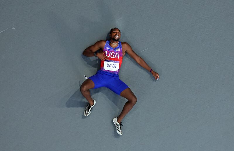The USA’s Noah Lyles is not flavour of the month with his compatriots, the US basketball team. Photograph: Richard Heathcote/Getty Images