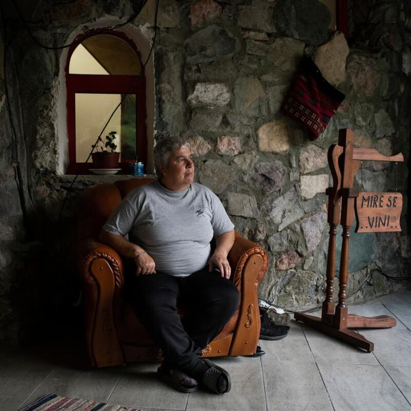 Gjystina Grishaj known by her male nickname, Duni:  ‘I took a personal decision and told them, I am a man and don’t want to get married’. Photograph: Laura Boushnak/The New York Times