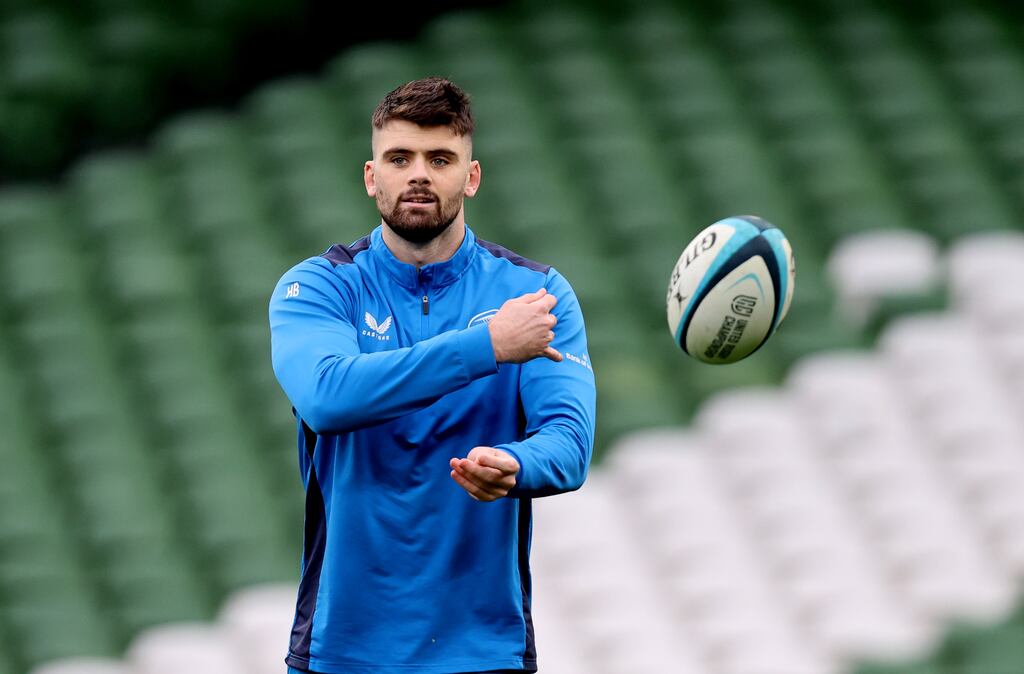 Leinster's Harry Byrne. Photograph: Bryan Keane/Inpho