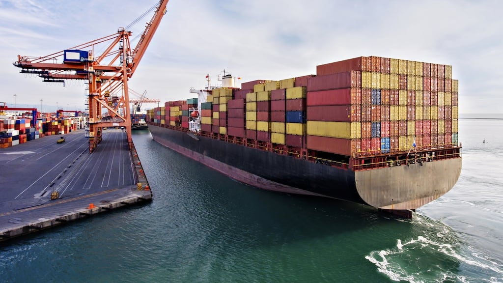 A cargo ship in transit: Some suppliers are seeing gaps in supply chains due to the coronavirus. Photograph: iStock