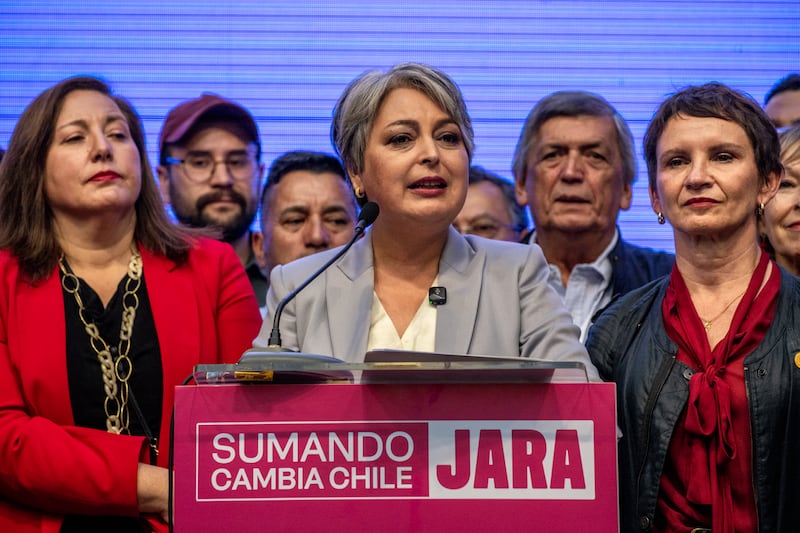 Jeannette Jara, presidential candidate for the Communist Party of Chile. Photograph: Cristobal Olivares/Bloomberg