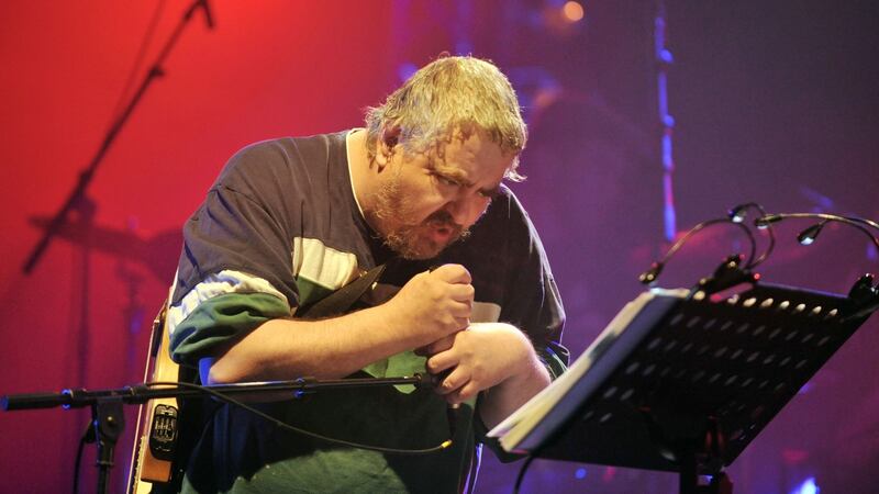 Daniel Johnston performs in Bourges, in April 2010 during the 34th edition of Le Printemps De Bourges rock pop festival.  Photograph: Alain Jocard/AFP/Getty