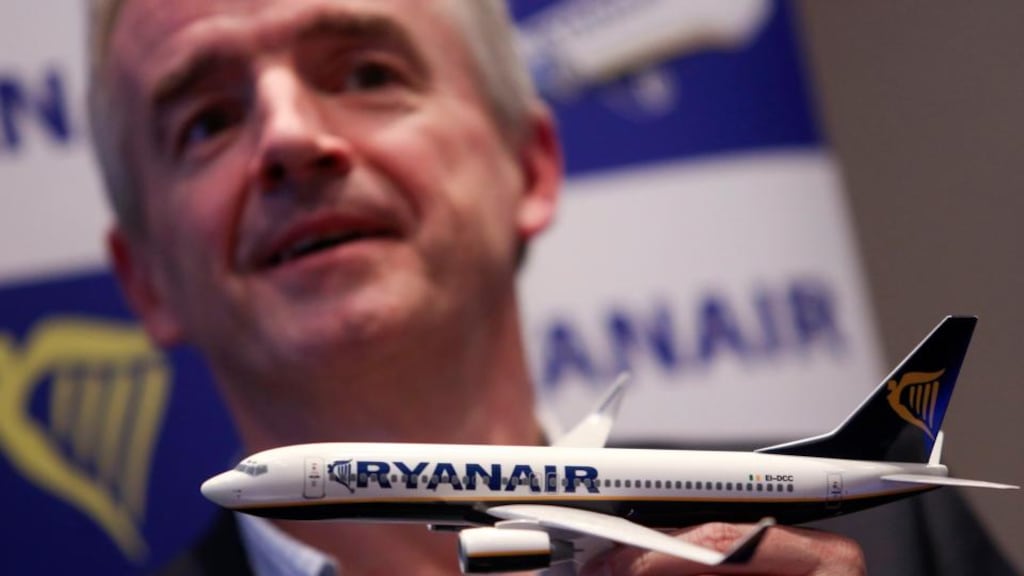 The European Court of Justice has issued a ruling that paves the way for Ryanair’s rival, Lufthansa, to demand that German courts order the Irish carrier to repay state aid by Frankfurt Hahn Airport. Photograph: Chris Ratcliffe/Bloomberg