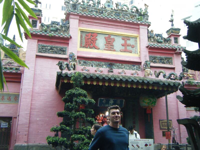 Cian Duggan at the Jade Emperor Pagoda in Ho Chi Minh City, Vietnam. Photograph: Orlando FitzGerald
