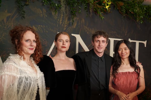 ‘Incredibly inspiring’: Paul Mescal and Jessie Buckley at Irish premiere of Hamnet