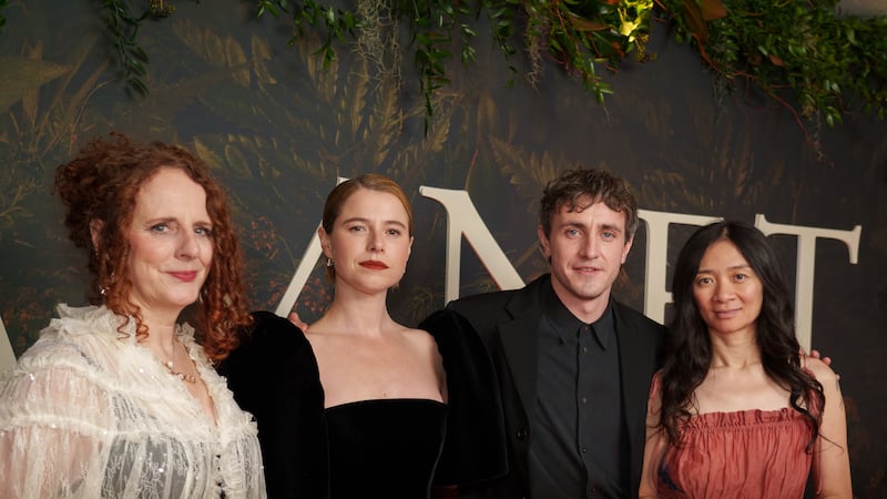 Paul Mescal and Jessie Buckley discuss inspirations at Irish premiere of Hamnet