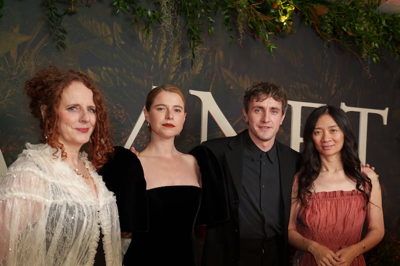 Paul Mescal and Jessie Buckley discuss inspirations at Irish premiere of Hamnet