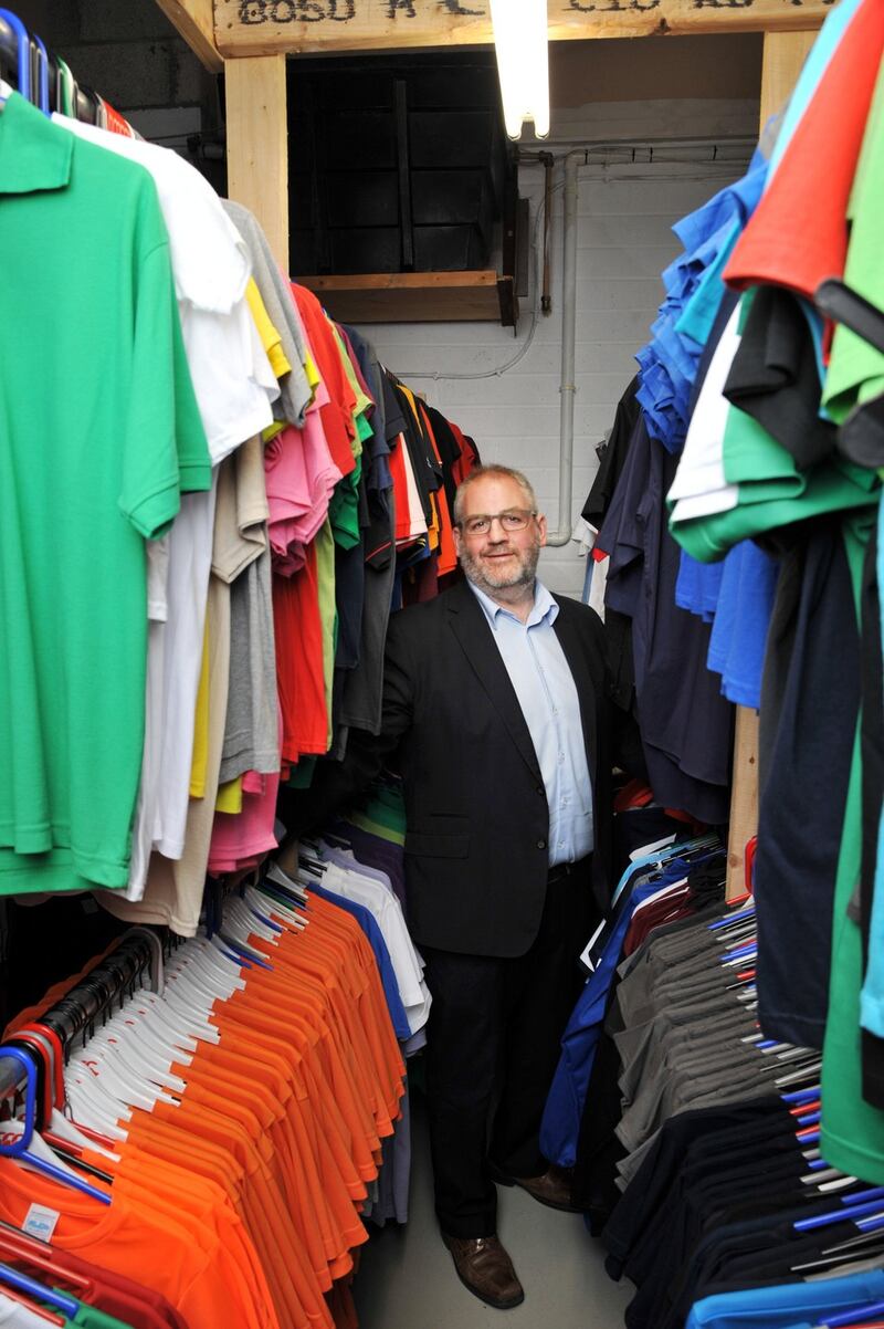 Brexit Phil Cone of Academy Crests, Cork supplier of the Henbury HB400 polo shirt.Pic Daragh Mc Sweeney/Provision