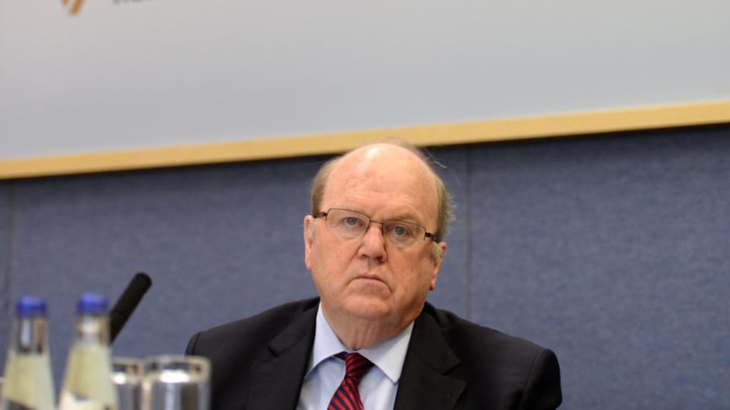 Minister for Finance Michael Noonan: exchequer returns for the first half of the year showed that tax payments were some €800 million ahead of target. Photograph: Dara Mac Donaill