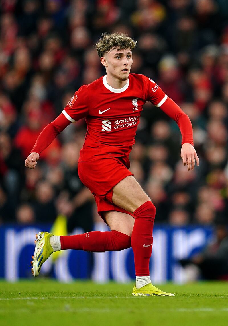 Liverpool's Bobby Clark during the FA Cup fifth round match between Liverpool and Southampton at Anfield on Wednesday. Photograph: Peter Byrne/PA Wire