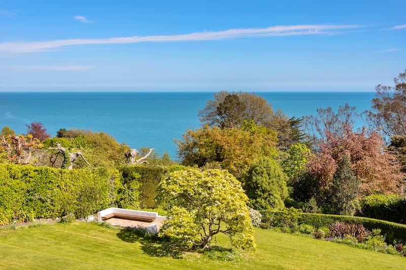 Sea views from garden