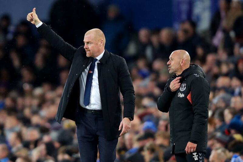 Everton manager Sean Dyche. Photograph: Jess Hornby/Getty Images 