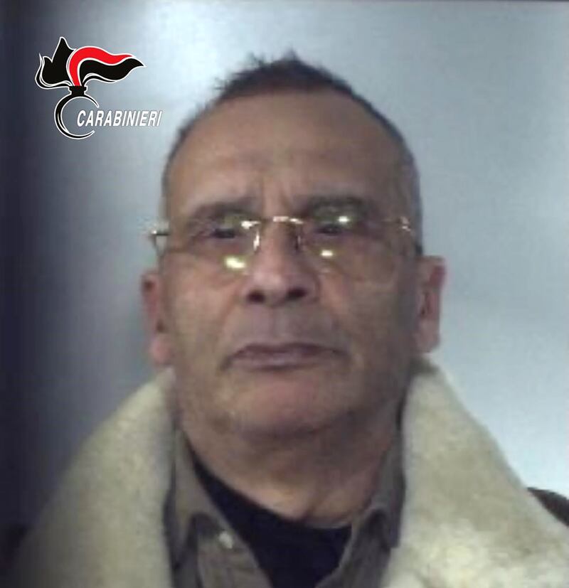 In this handout image provided by the Carabinieri, Matteo Messina Denaro is seen in a police booking photograph after he was arrested in Palermo, Sicily on Monday. Photograph: Carabinieri via Getty Images