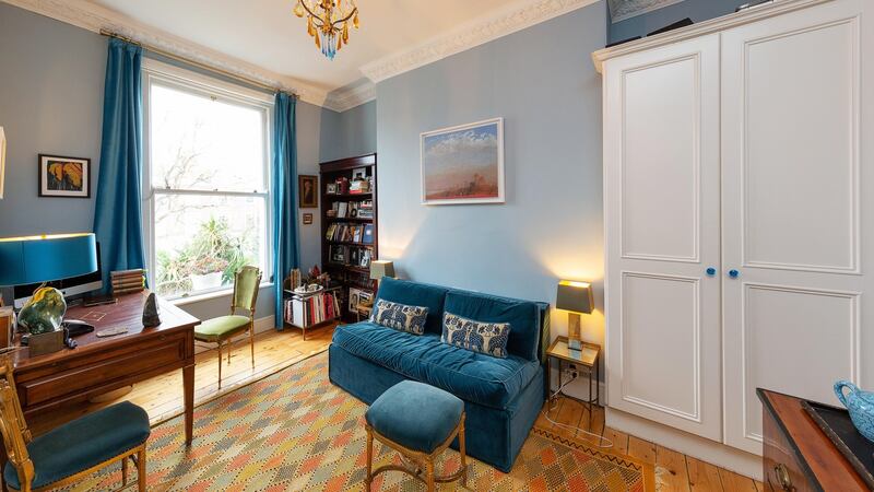 The two secondary bedrooms are set up as offices.