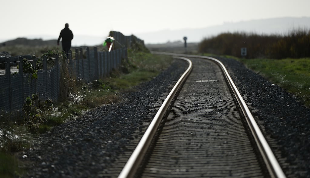 If the plan proceeds as envisaged, the cross-country rail network would be upgraded to a dual-track railway, which basically means trains would not have to idle on single track lines and wait for an oncoming train to pass, speeding up journeys. Photograph: Cyril Byrne/The Irish Times
