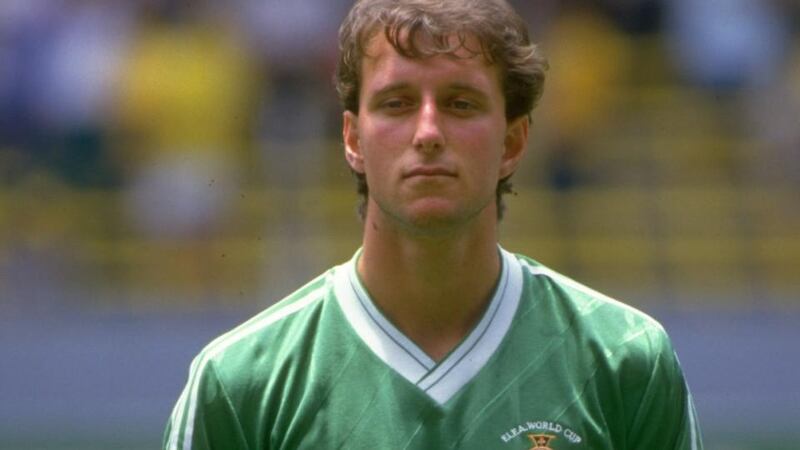 David Campbell lined out in the World Cup having played just 20 games for Brian Clough’s Nottingham Forest.  Photograph: Billy Stickland/Allsport