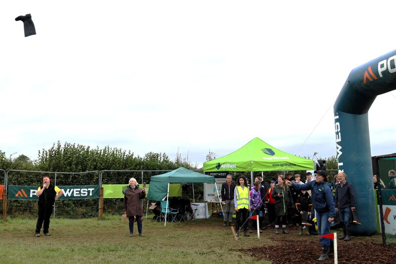 Wellie throwing at the National Ploughing Championships is a very popular pursuit