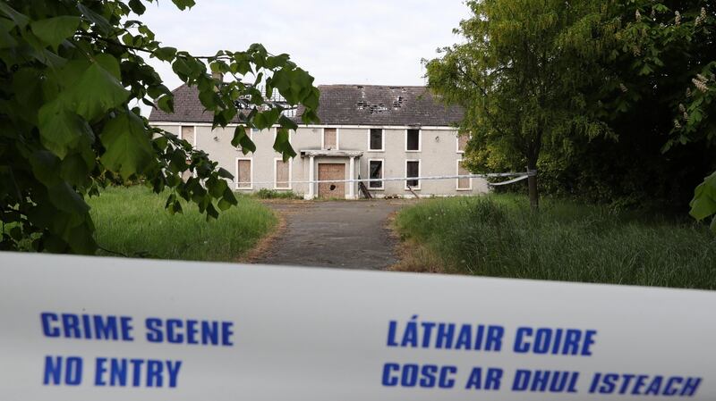 The derelict house and farmyard on the Clonee Road, Lucan where the body of Ana Kriégel was found. File photograph: Colin Keegan/Collins Dublin.