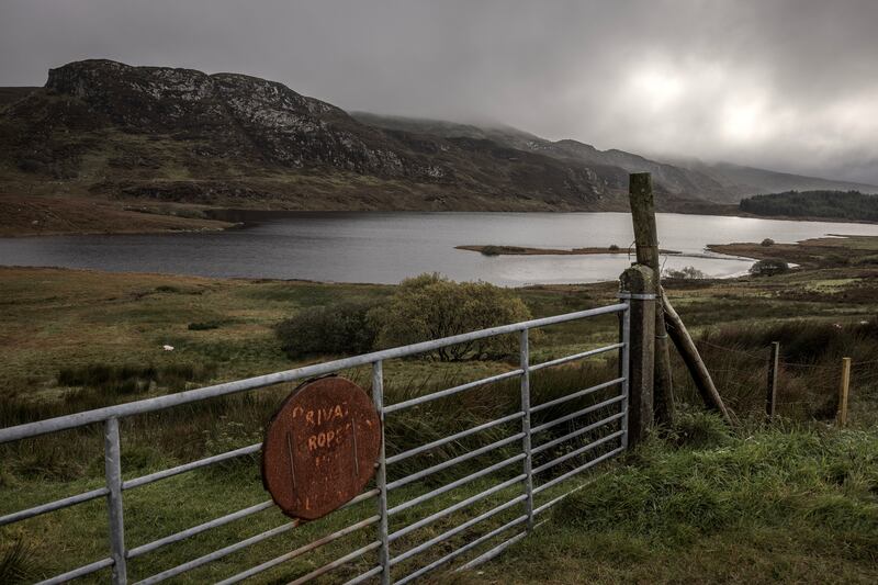 The hills and mountains surrounding Glenties. Photograph: Finbarr O'Reilly/New York Times