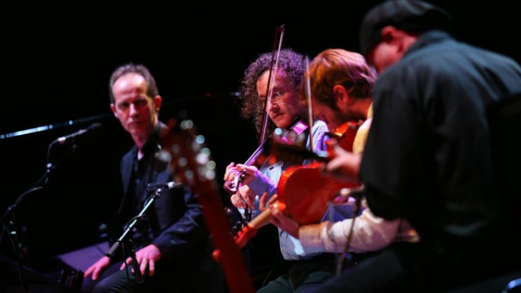 The Gloaming: Iarla Ó Lionáird, Martin Hayes, Caoimhin Ó Raghallaigh and Dennis CahillThe Gloaming with special guests will perform at St Canice’s Cathedral on 13 August as part of Kilkenny Arts Festival.