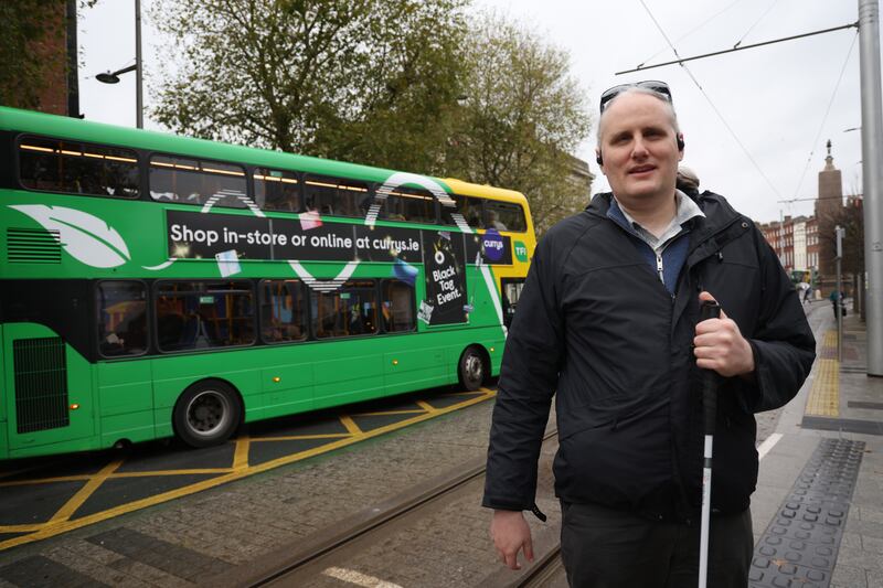 Declan Meenagh in Dublin City centre. Photograph: Bryan O’Brien / The Irish Times