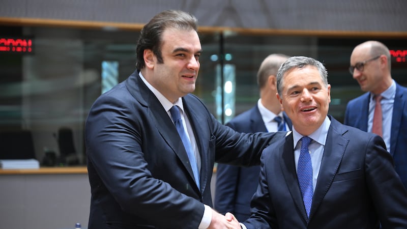 Greek finance minister to meet Simon Harris in Dublin and press case to become next Eurogroup president