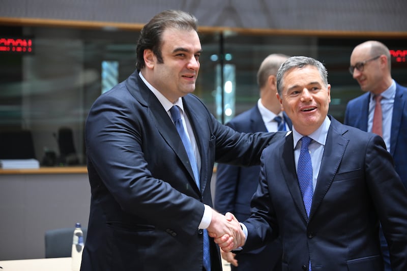 Greek finance minister to meet Simon Harris in Dublin and press case to become next Eurogroup president