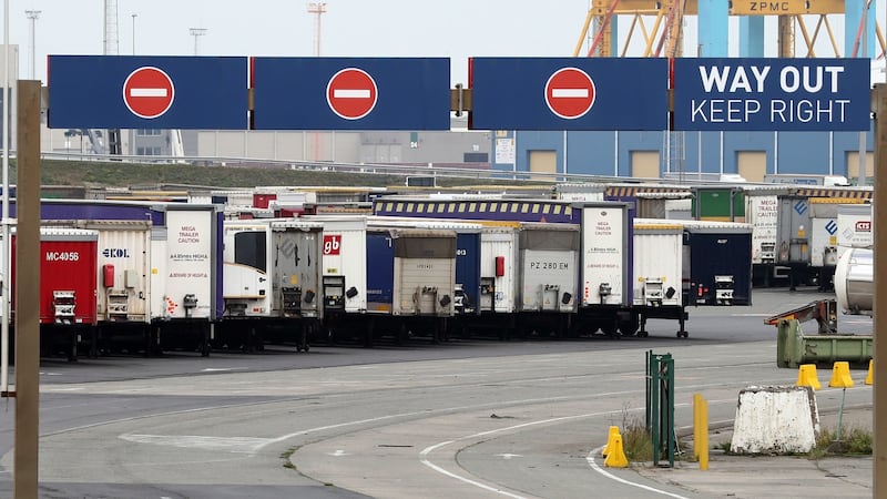 Shipping containers are seen at  the port of Zeebrugge in Belgium. The  bodies of 39 Chinese nationals were found on Wednesday in a refrigerated trailer being pulled by an Irish-owned truck driven by a  man from Northern Ireland. Photograph: PA