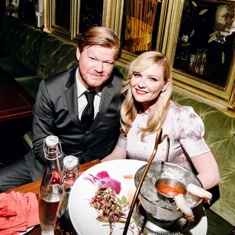 Kirsten Dunst with her husband and costar, Jesse Plemons. Photograph: Nina Westervelt/The New York Times