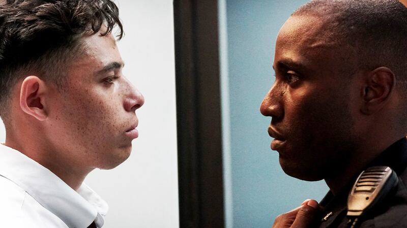John David Washington and Anthony Ramos in Monsters and Men