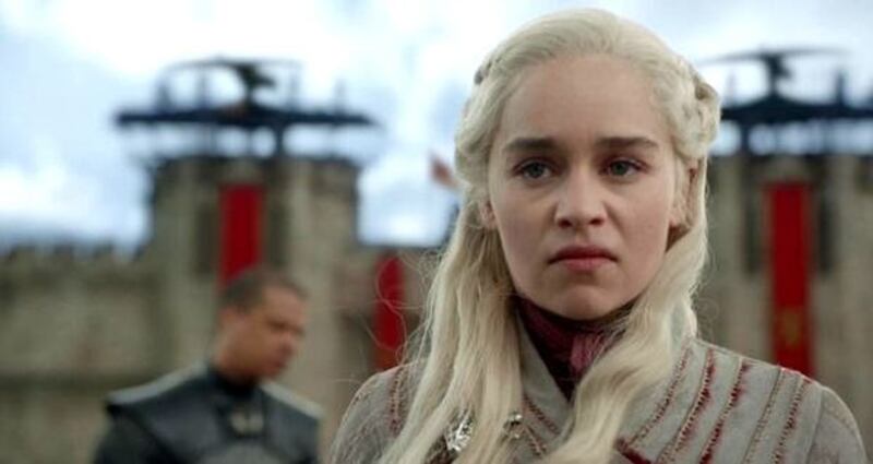 Game of Thrones Daenerys Targaryen, now Mother of Dragon (singular). Photograph Helen SloanHBO
