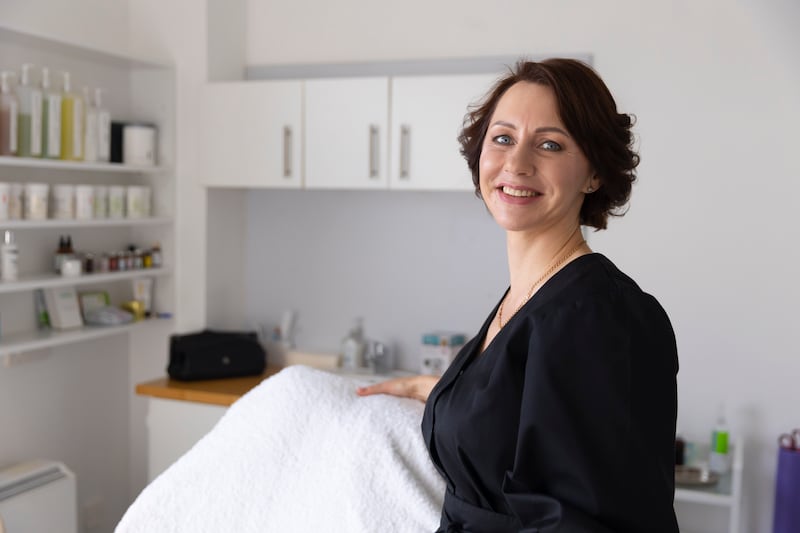 Yuliia Soloviova of YS Beauty Studio in Waterford city hopes she can inspire other Ukrainians to see that it is possible to set up a business. Photograph: Patrick Browne
