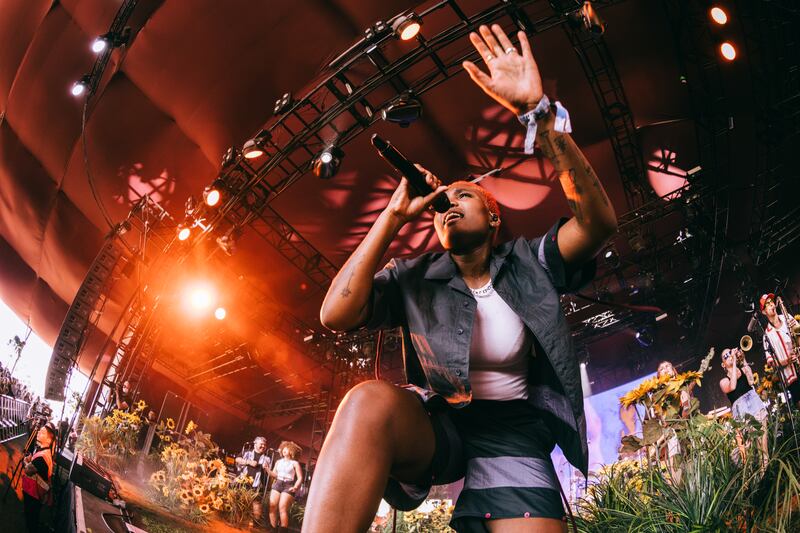 Arlo Parks performs at the 2022 Coachella Valley Music and Arts Festival in Indio, California. Photograph:  Matt Winkelmeyer/Getty Images for Coachella