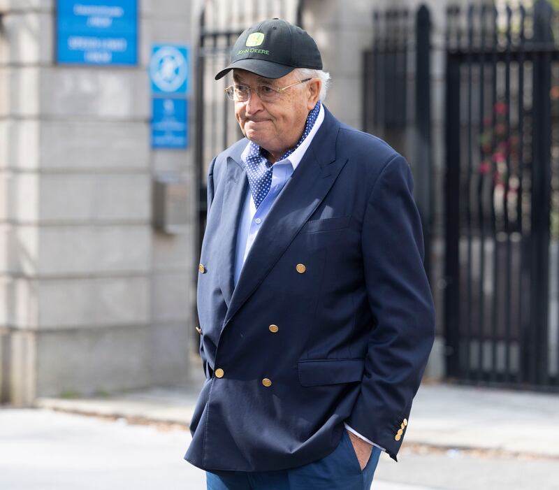 John Magnier leaving the High Court in Dublin last July during the hearing. Photograph: Collins Courts